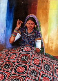 Bandah Ali, 23 x 32 Inch, Oil on Canvas, Figurative-Painting, AC-BNA-006